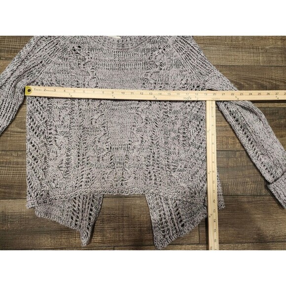 ILLA ILLA Slouchy Cropped Sweater split back thick knit Light Purple 100%Acrylic - Picture 4 of 6